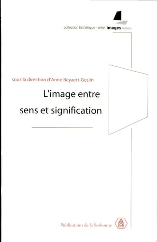 L'image entre sens et signification