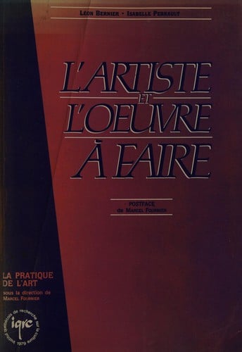 L'artiste et l'oeuvre à faire