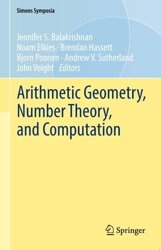 Arithmetic Geometry, Number Theory, and Computation