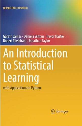 An Introduction to Statistical Learning with Applications in Python