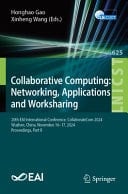 Collaborative Computing: Networking, Applications and Worksharing 20th EAI International Conference, CollaborateCom 2024, Wuzhen, China, November 14–17, 2024, Proceedings, Part II