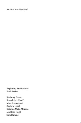 Architecture after God