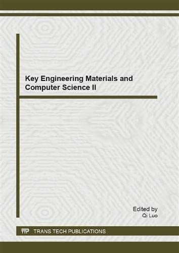 Key Engineering Materials and Computer Science II