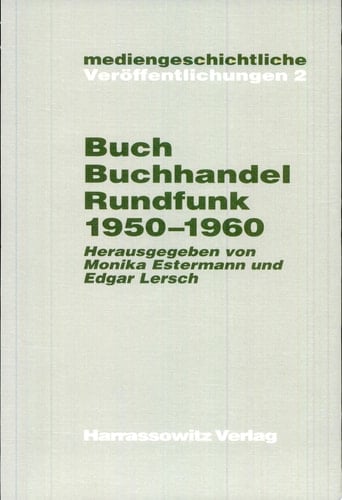 Buch, Buchhandel und Rundfunk 1950-1960