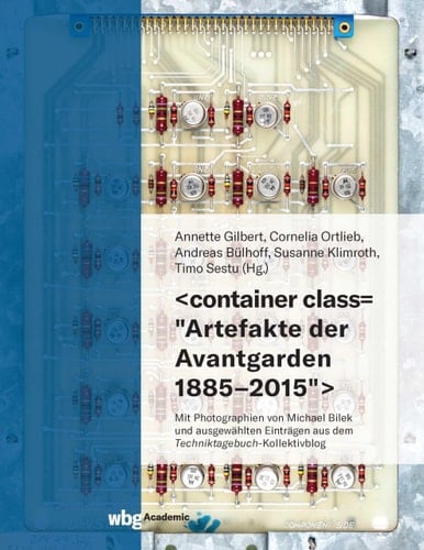 container class mit Photographien von Michael Bilek und ausgewählten Einträgen aus dem Techniktagebuch-Kollektivblog