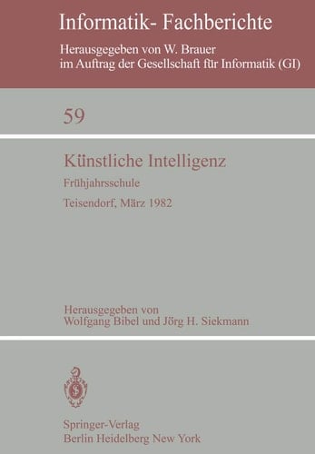 Künstliche Intelligenz Frühjahrsschule Teisendorf, 15.–24. März 1982