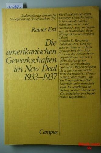 Die amerikanischen Gewerkschaften im New Deal, 1933-1937