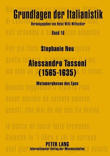 Alessandro Tassoni (1565-1635) Metamorphosen des Epos