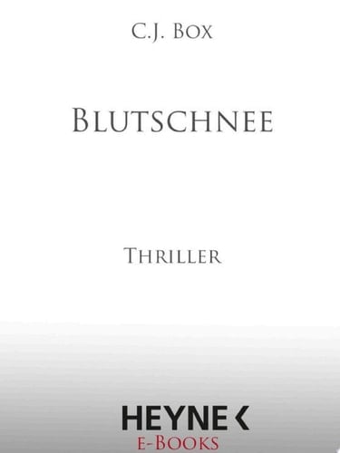 Blutschnee Thriller