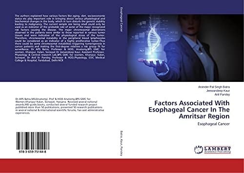 Factors Associated With Esophageal Cancer In The Amritsar Region Esophageal Cancer