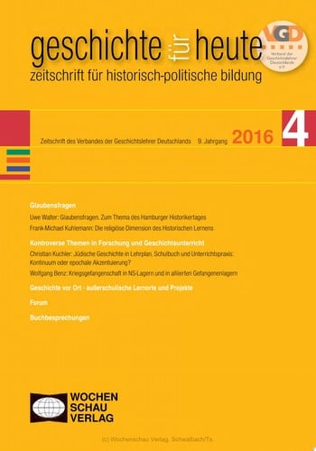 Glaubensfragen geschichte für heute 4/2016
