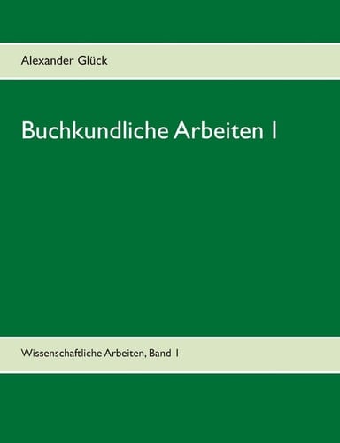 Buchkundliche Arbeiten 1. Der Papierzerfall. Die Entwicklungsgeschichte von Lexikon und Enzyklopädie unter besonderer Berücksichtigung der Aufklärungszeit. Über Land und Meer - Allgemeine Illustrirte Zeitung. Aus dem Institut für Buchwesen der Universität Mainz
