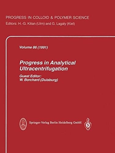 Progress in Analytical Ultracentrifugation (Progress in Colloid and Polymer Science)