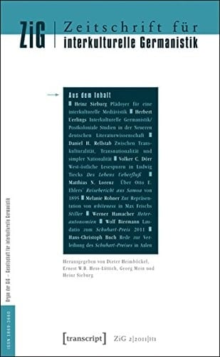 Zeitschrift für interkulturelle Germanistik 2. Jahrgang, 2011