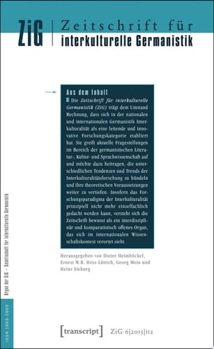 Zeitschrift für interkulturelle Germanistik 6. Jahrgang, 2015, Heft 2: Literarische Mehrsprachigkeit