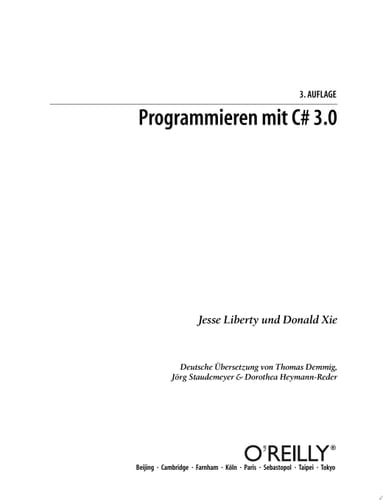 Programmieren mit C# 3.0