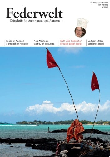 Federwelt 92, 01-2012 Zeitschrift für Autorinnen und Autoren