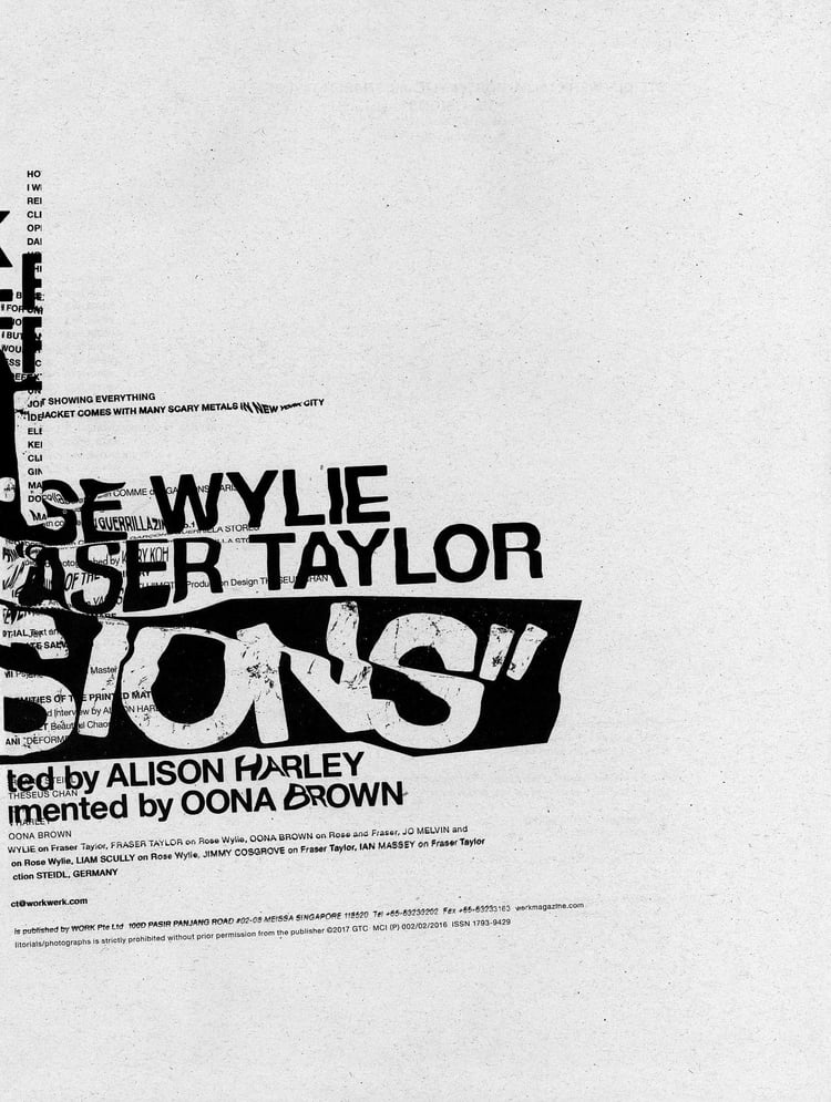 Rose Wylie and Fraser Taylor: STEIDL-WERK No. 24: Collisions