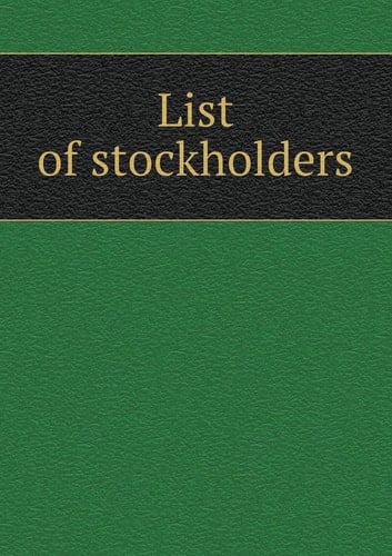 List of stockholders