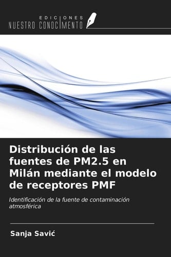Distribución de las fuentes de PM2.5 en Milán mediante el modelo de receptores PMF