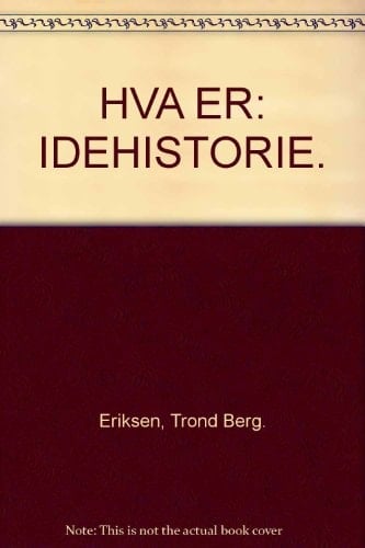Hva er idéhistorie