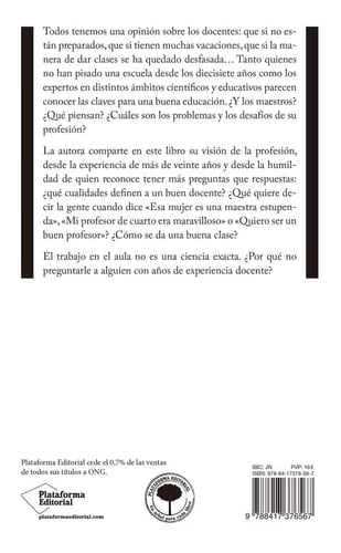 Profe, una pregunta : la docencia vista desde dentro
