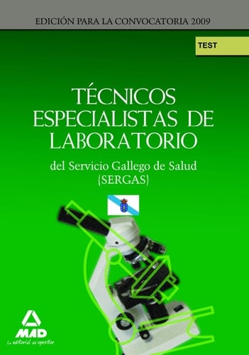 Técnicos especialistas de laboratorio del servicio gallego de salud (sergas). Test parte específica.