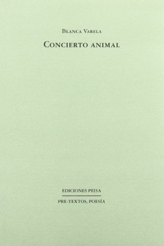 Concierto animal ( Poesía) (Spanish Edition)