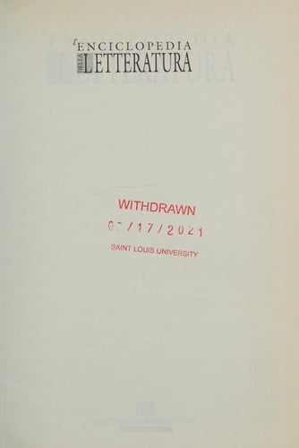 L'enciclopedia della letteratura