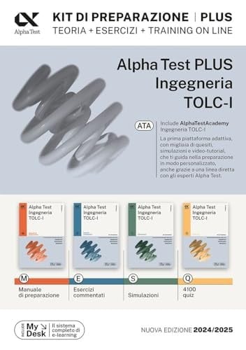 Alpha Test Plus Ingegneria. TOLC-I. Kit di preparazione Plus