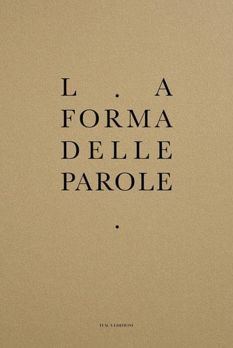 La forma delle parole il catalogo