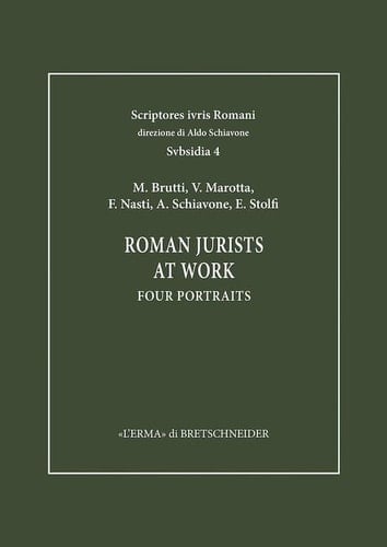 Roman Jurists at Work Four Portraits
