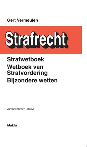 Wetboek Strafrecht - 35ste, herziene uitgave (Reeks Maklu Wetboekpockets)
