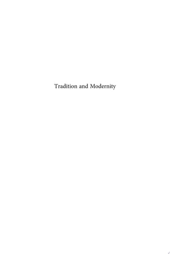 Tradition and Modernity A Humanist View