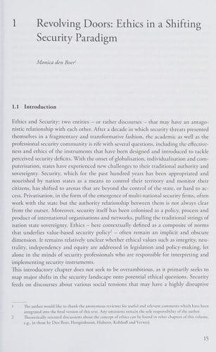 Ethics and Security