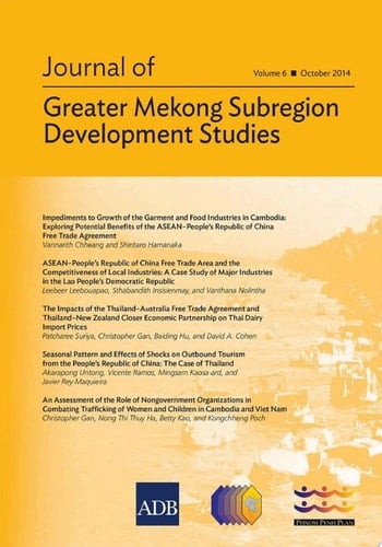 Journal of Greater Mekong Subregion Development Studies October 2014
