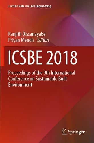 ICSBE 2018 Proceedings of the 9th International Conference on Sustainable Built Environment
