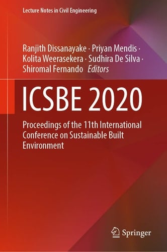 ICSBE 2020 Proceedings of the 11th International Conference on Sustainable Built Environment