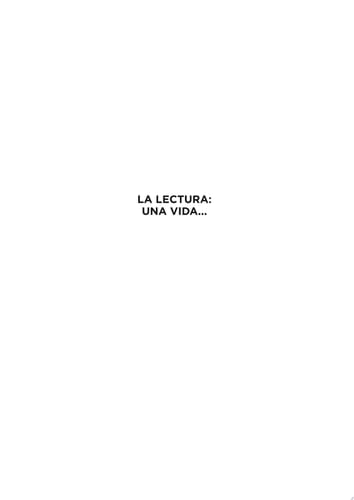La lectura: una vida...