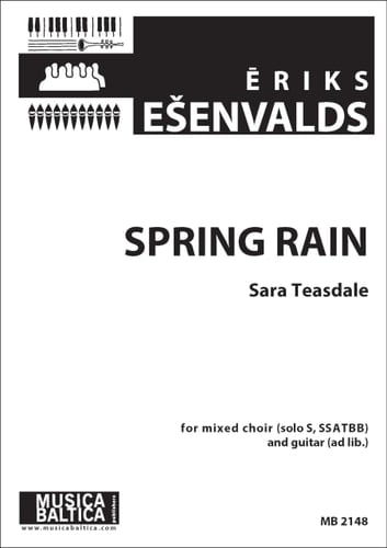 Spring Rain for Soprano Solo, Ssatbb Choir and Guitar (AD Lib.) Choral Octavo