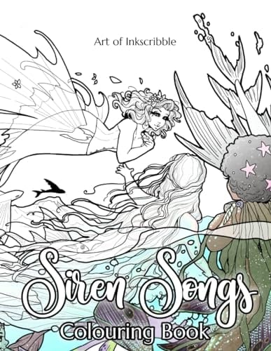Inkscribble's Siren Songs: Mermaid Coloring Book for Adults