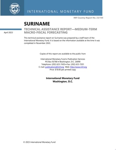Suriname Technical Assistance Report-Medium-Term Macro-Fiscal Forecasting