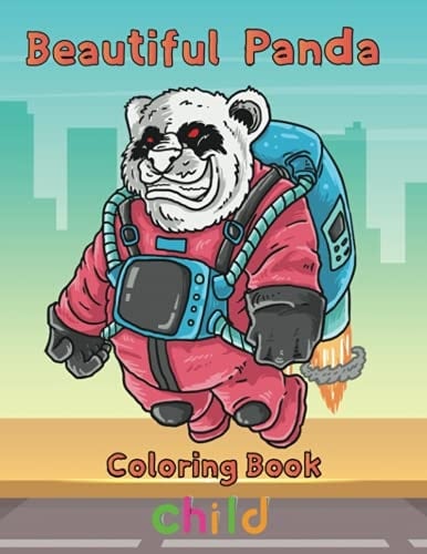 Beautiful Panda Coloring Book Child 8.5''x11''/panda Coloring Book
