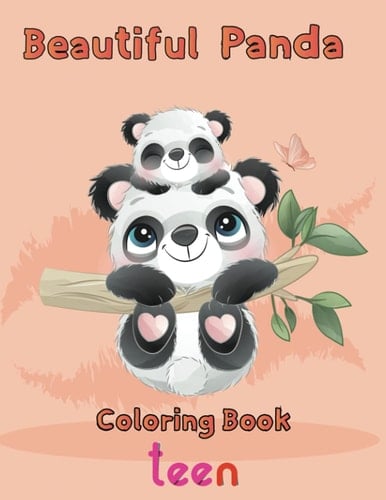 Beautiful Panda Coloring Book Teen 8.5''x11''/panda Coloring Book