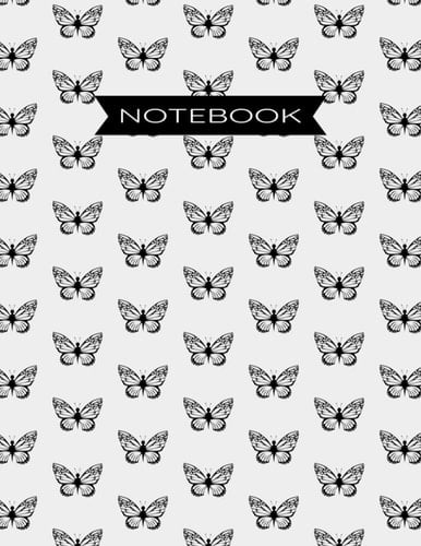 Notebook Butterfly Composition Notebook College Ruled 110 Pages