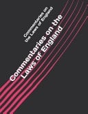 Commentaries on the Laws of England