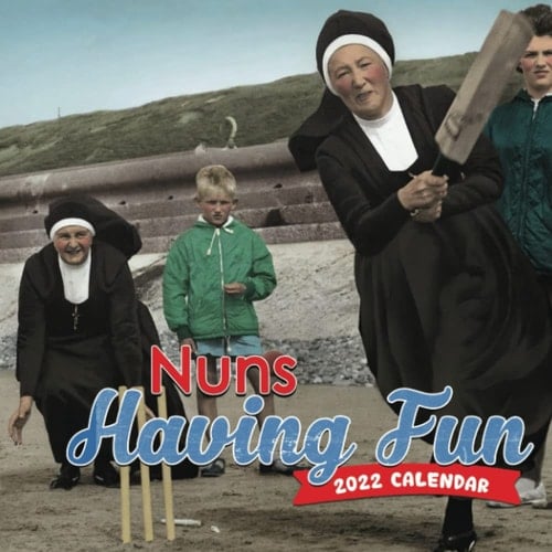 Nuns Having Fun Calendar 2022 January 2022 - December 2022 OFFICIAL Squared Monthly Calendar, 12 Months | BONUS 4 Months 2021