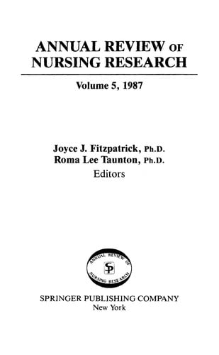 Annual Review of Nursing Research 5, 1987
