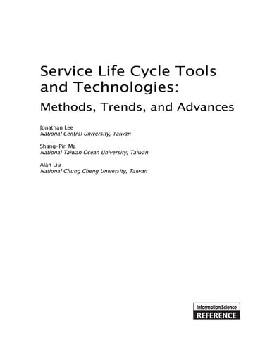 Service life cycle tools and technologies