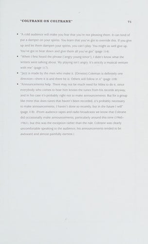 Coltrane on Coltrane